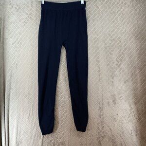 Womens Leggings Size Medium Navy Blue Skinny Ankle High Rise Stretch